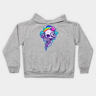 Drippy Shroom Skull Kids Hoodie